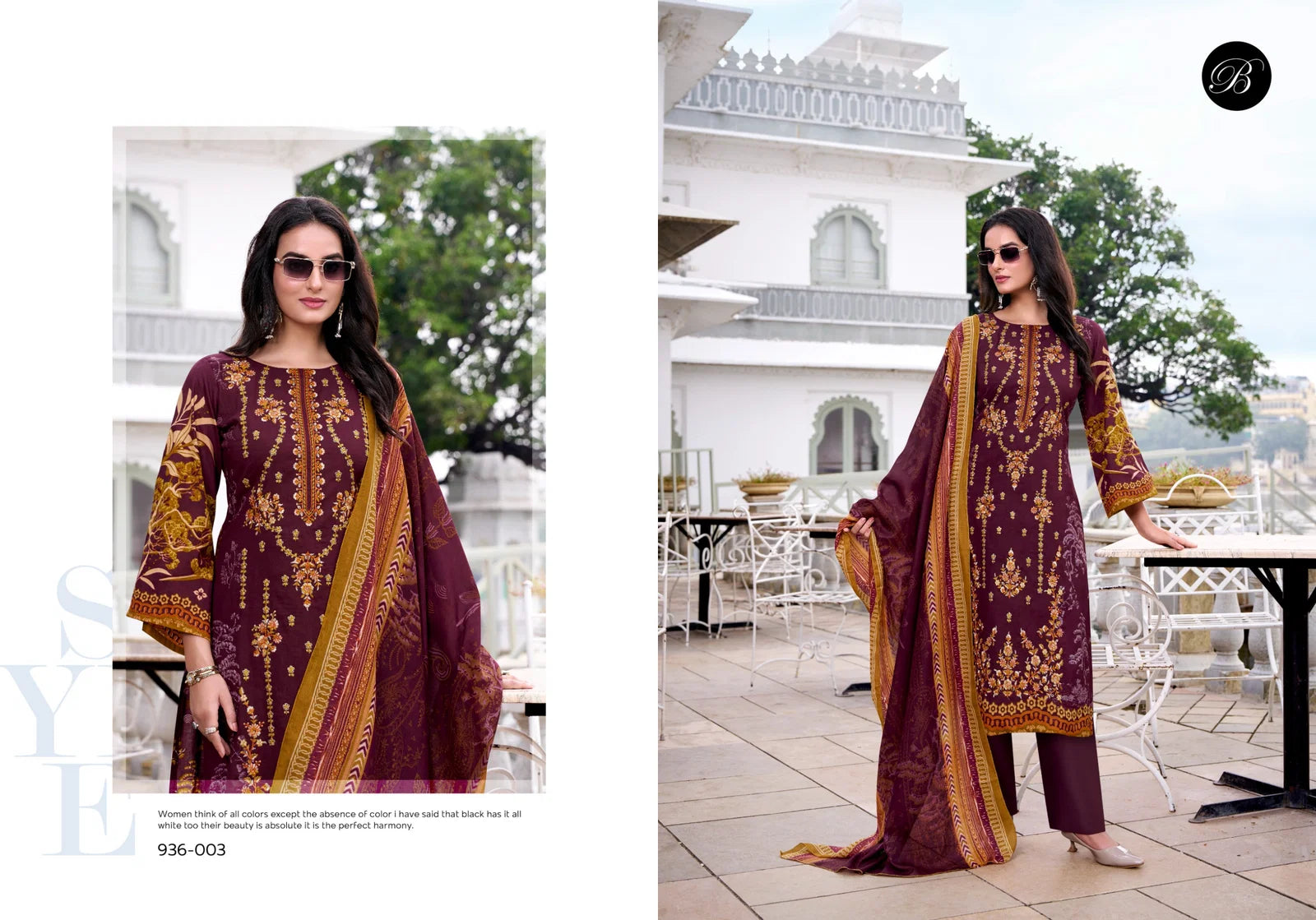 Belliza Ishara Cotton Digital Printed Embroidery Dress Material Collection