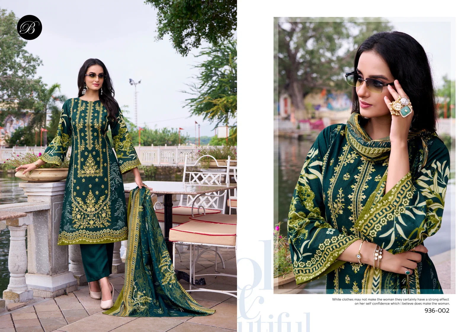 Belliza Ishara Cotton Digital Printed Embroidery Dress Material Collection