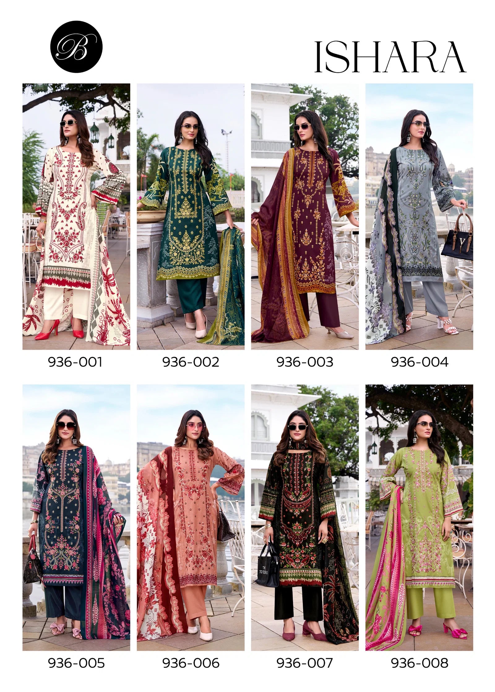 Belliza Ishara Cotton Digital Printed Embroidery Dress Material Collection