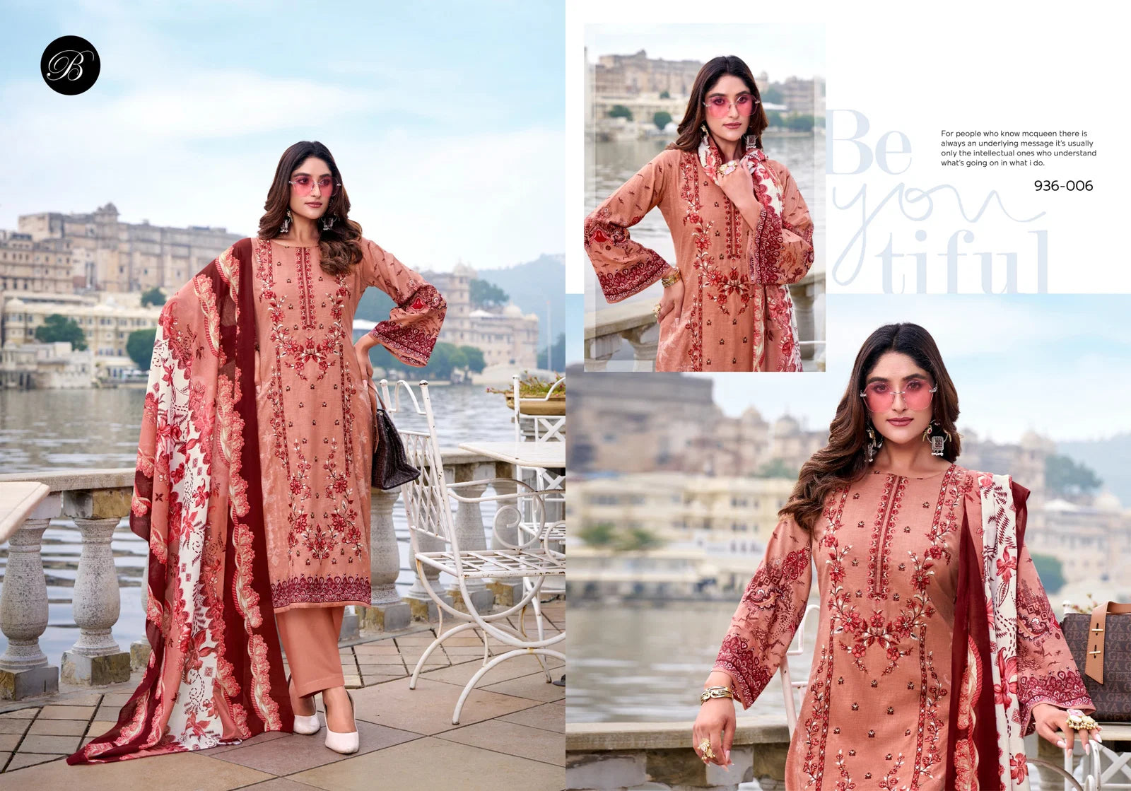 Belliza Ishara Cotton Digital Printed Embroidery Dress Material Collection