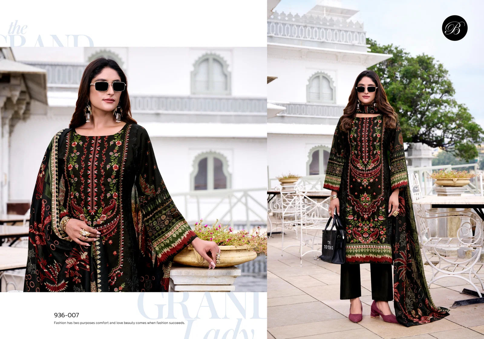 Belliza Ishara Cotton Digital Printed Embroidery Dress Material Collection