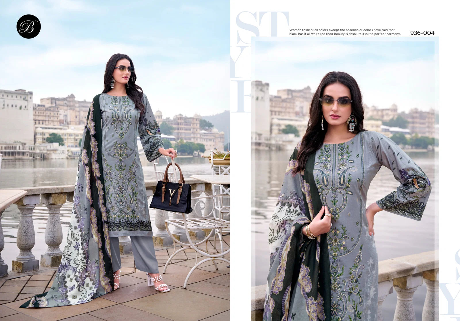 Belliza Ishara Cotton Digital Printed Embroidery Dress Material Collection
