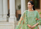 Belliza Jade Ombre Starlet Lawn Cotton With Embroidery Work Dress Material