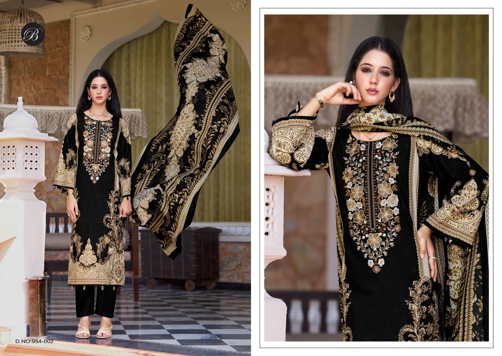 Belliza Naira Vol 132 Cotton Digital Print Embroidery Dress Material