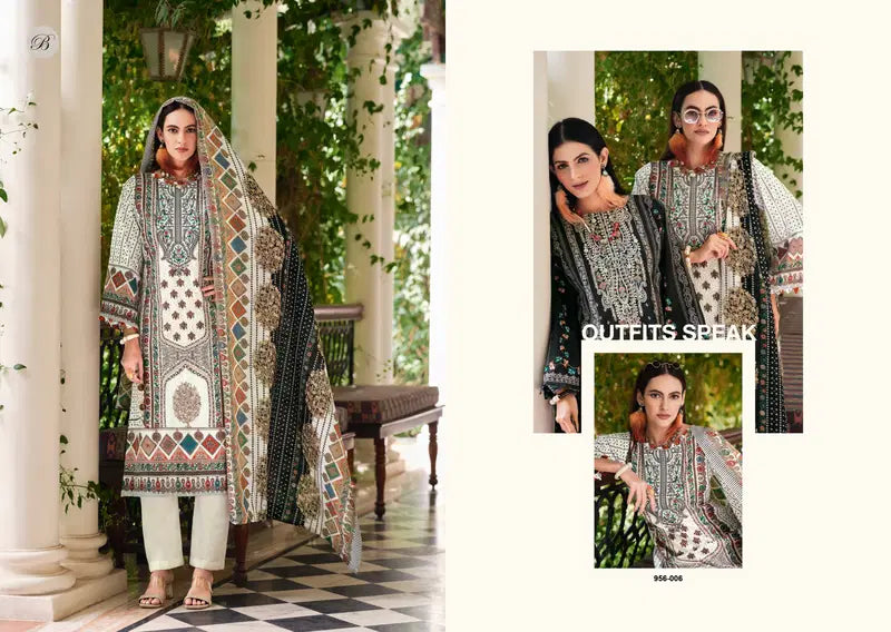 Belliza Naira Vol 133 Cotton Digital Prints Embrodiery Dress Material