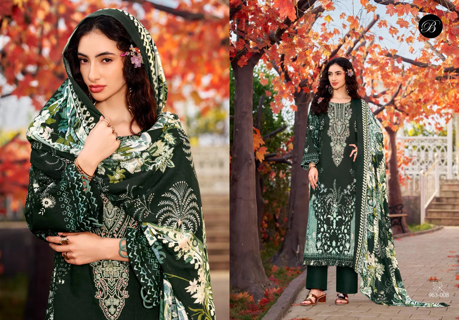 Belliza Naira Vol 135 Cotton Digital Printed Karachi Dress Material