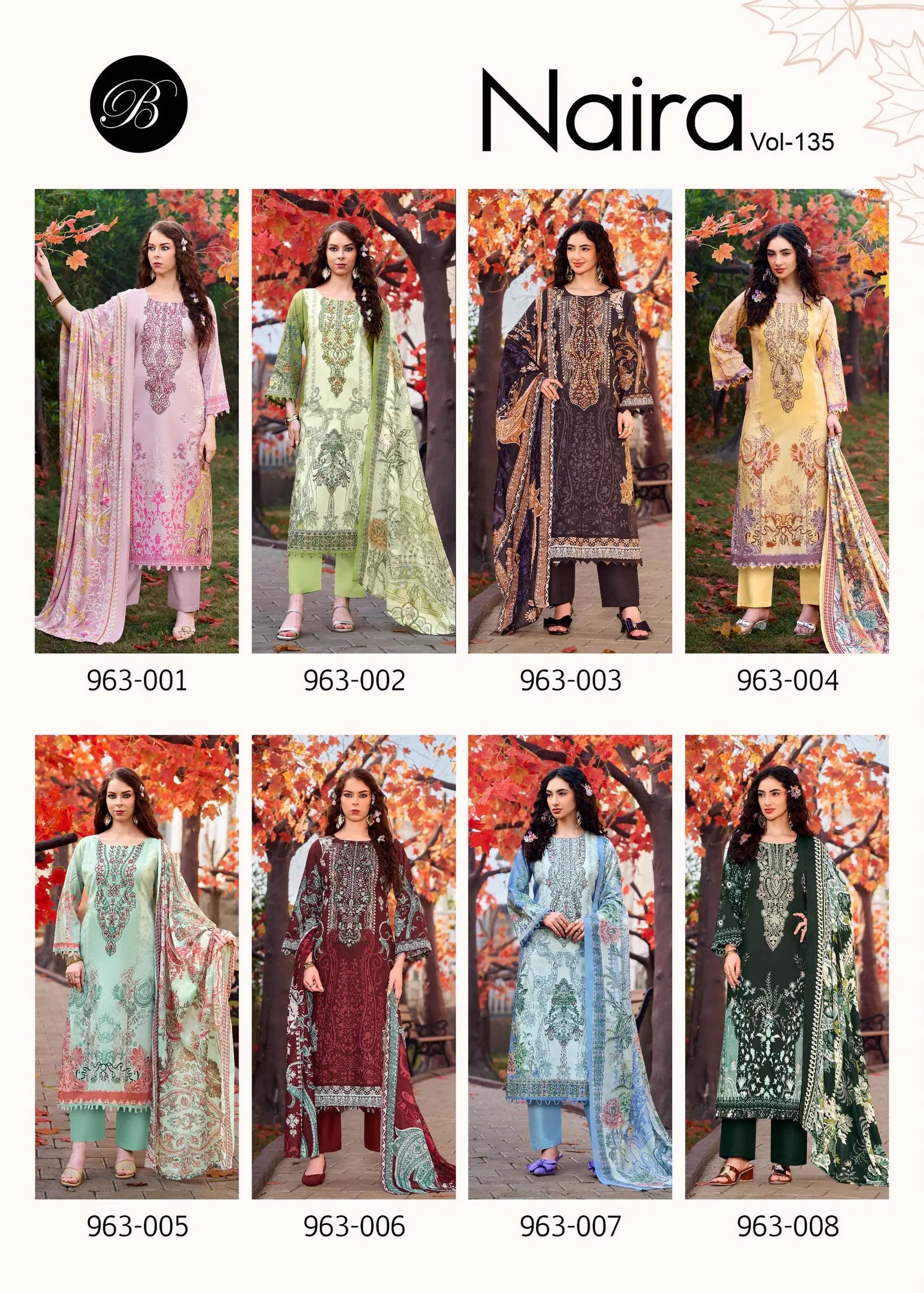 Belliza Naira Vol 135 Cotton Digital Printed Karachi Dress Material