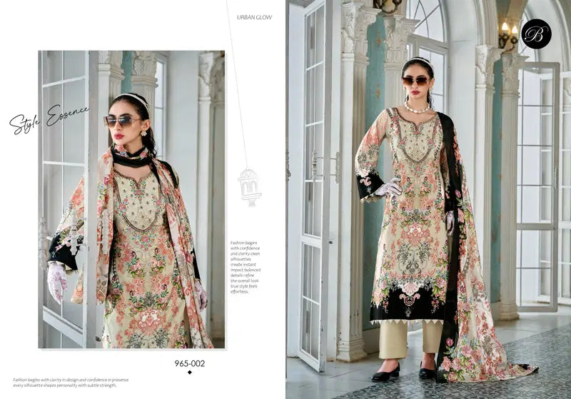 Belliza Naira Vol 136 Cotton Digital Printed Karachi Dress Material