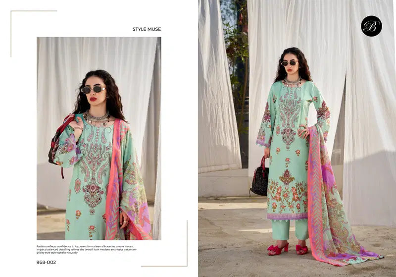 Belliza Naira Vol 137 Cotton With Self Embroidered Salwar Kameez Collection