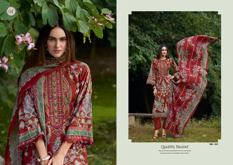 Belliza Naira Vol 138 Cotton With Self Embroidered Salwar Kameez Collection