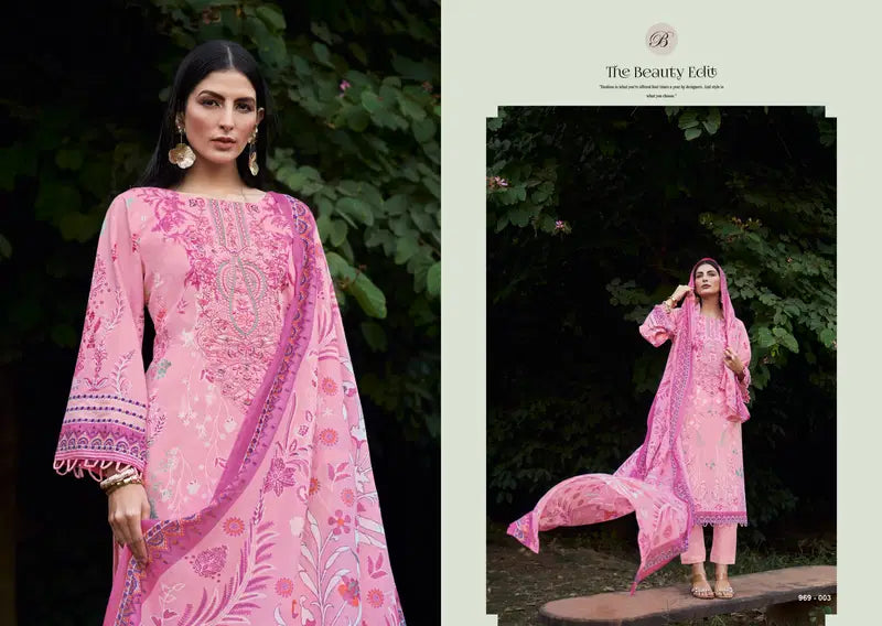 Belliza Naira Vol 138 Cotton With Self Embroidered Salwar Kameez Collection