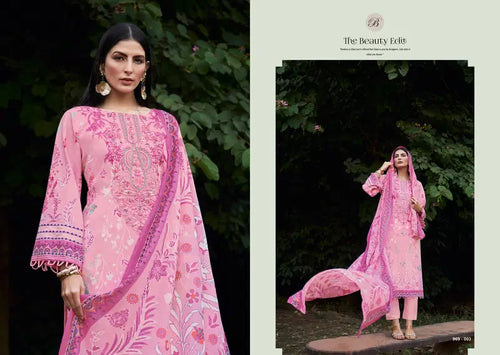 Belliza Naira Vol 138 Cotton With Self Embroidered Salwar Kameez Collection
