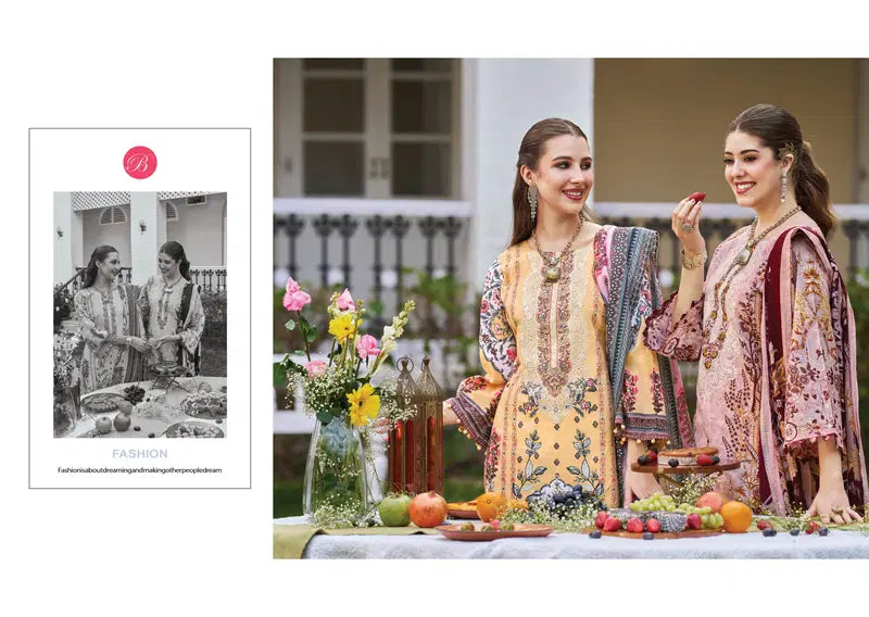 Belliza Naira Vol 140 Cotton With Self Embroidered Salwar Kameez Collection