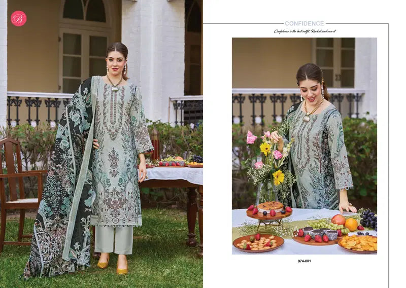 Belliza Naira Vol 140 Cotton With Self Embroidered Salwar Kameez Collection