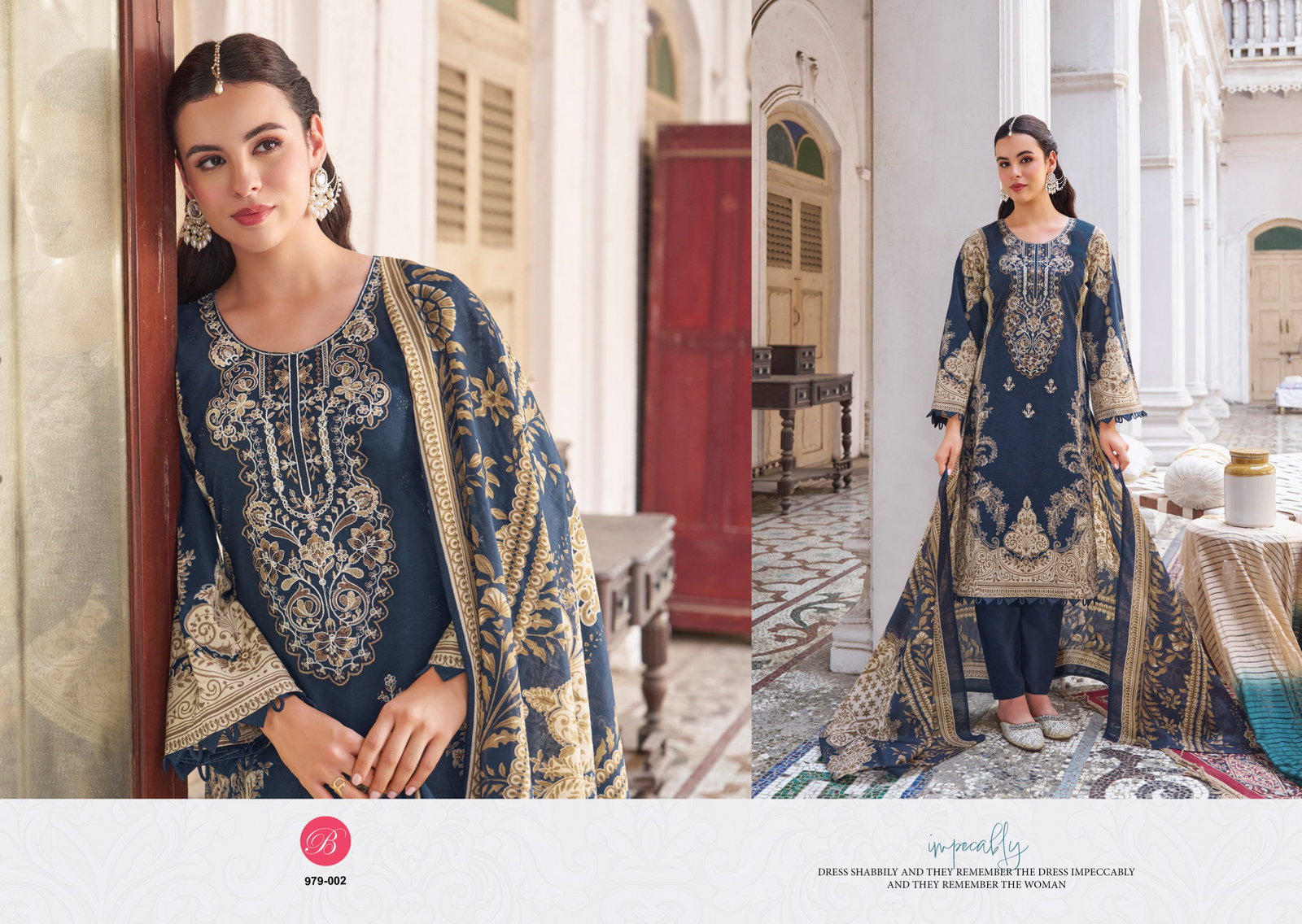 Belliza Naira Vol 142 Cotton With Self Embroidered Salwar Kameez Collection