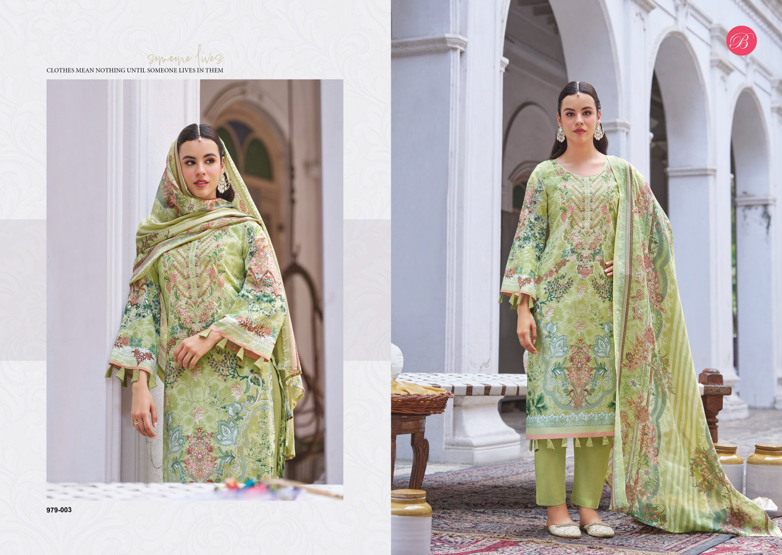 Belliza Naira Vol 142 Cotton With Self Embroidered Salwar Kameez Collection