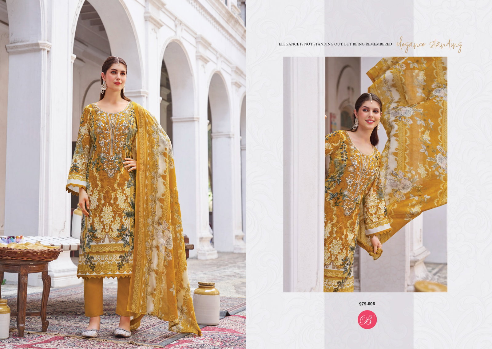 Belliza Naira Vol 142 Cotton With Self Embroidered Salwar Kameez Collection