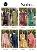Belliza Naira Vol 144 Cotton Print With Embroidered Dress Material