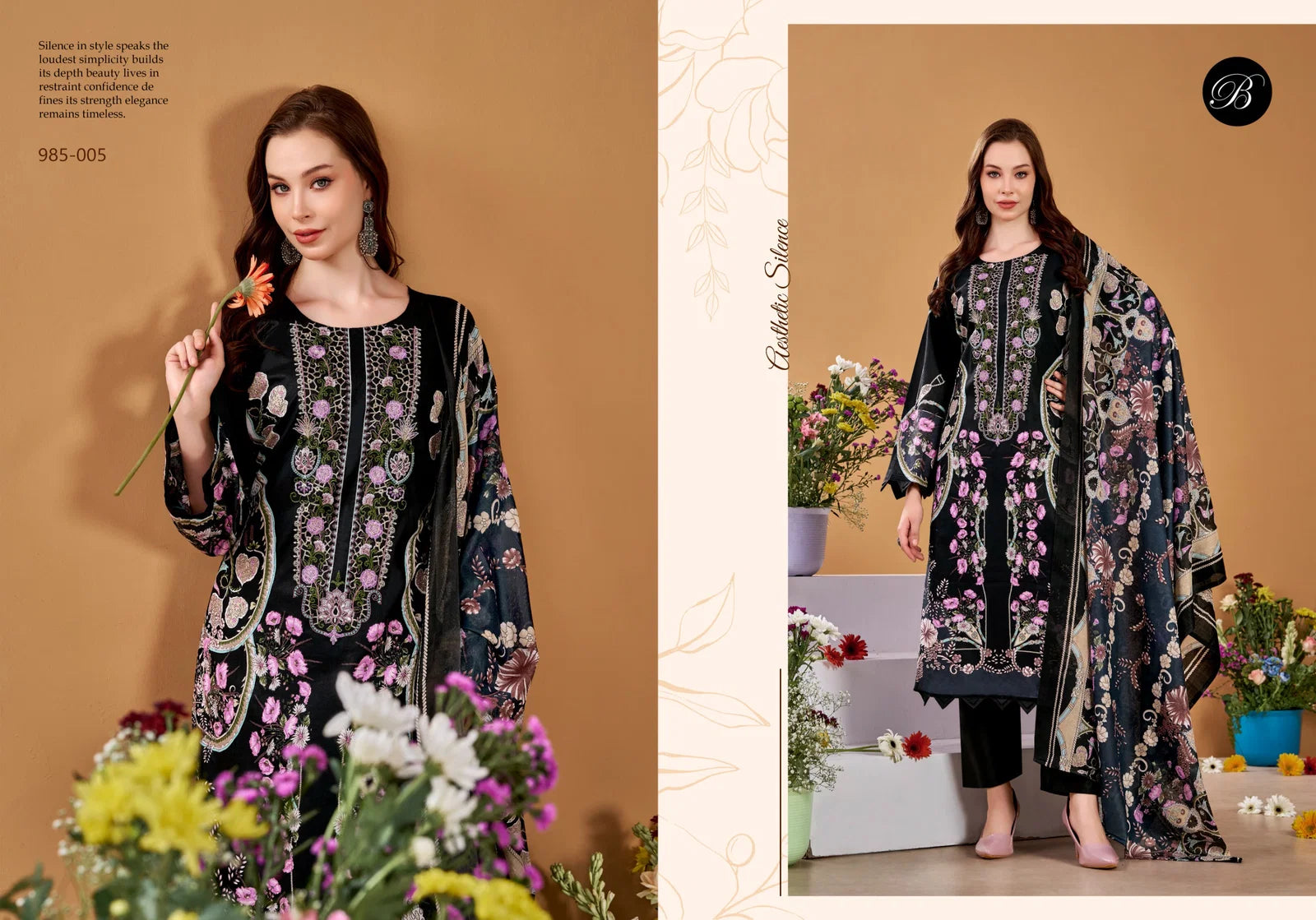 Belliza Naira Vol 145 Cotton Print With Embroidered Dress Material