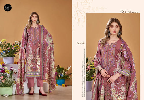 Belliza Naira Vol 145 Cotton Print With Embroidered Dress Material