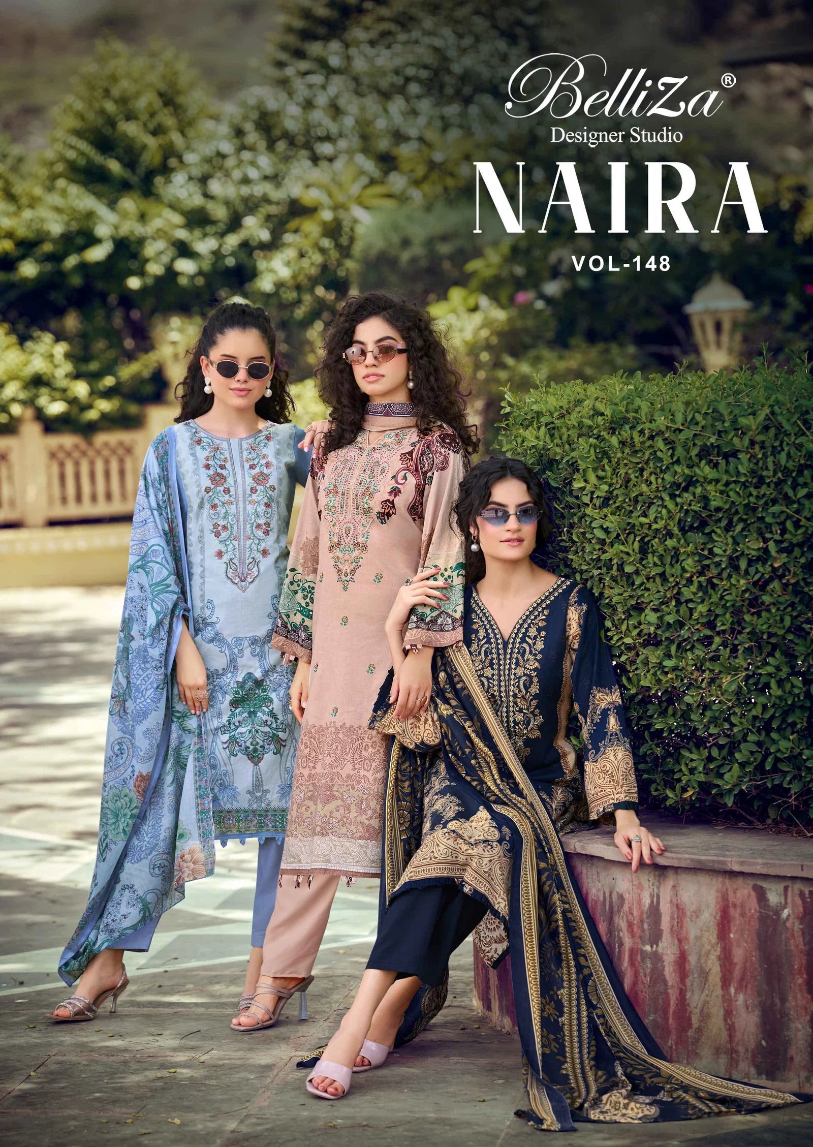 Belliza Naira Vol 148 Cotton Digital Printed Dress Material