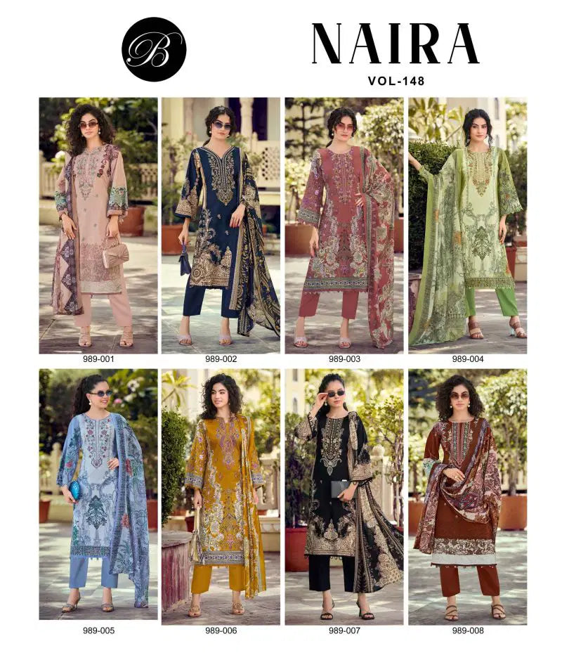 Belliza Naira Vol 148 Cotton Digital Printed Dress Material