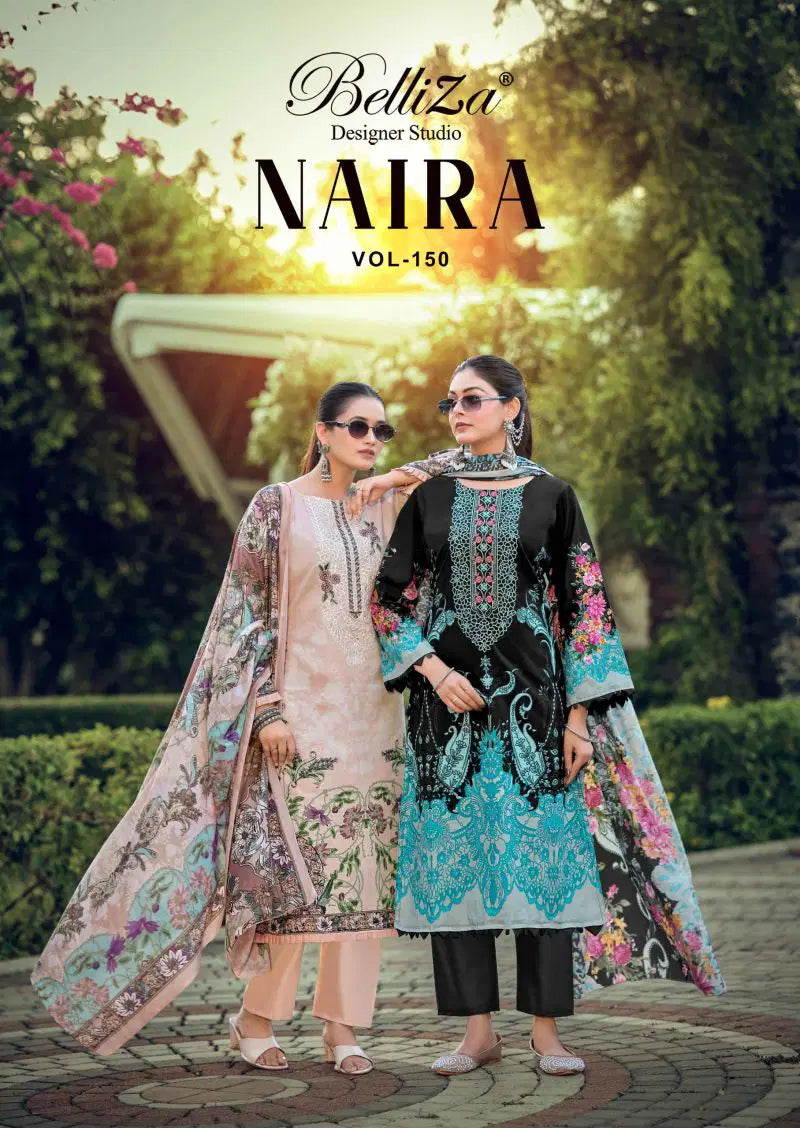 Belliza Naira Vol 150 Cotton Digital Print Dress Material