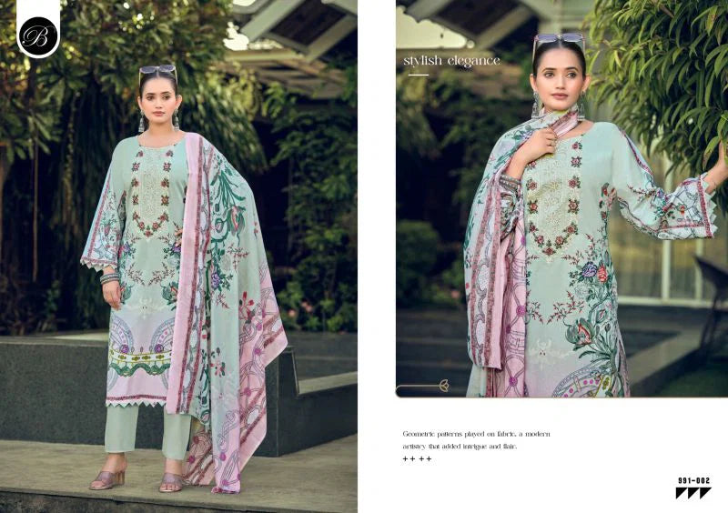 Belliza Naira Vol 150 Cotton Digital Print Dress Material