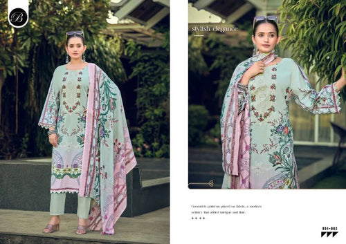 Belliza Naira Vol 150 Cotton Digital Print Dress Material
