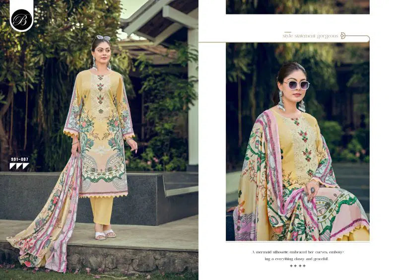 Belliza Naira Vol 150 Cotton Digital Print Dress Material