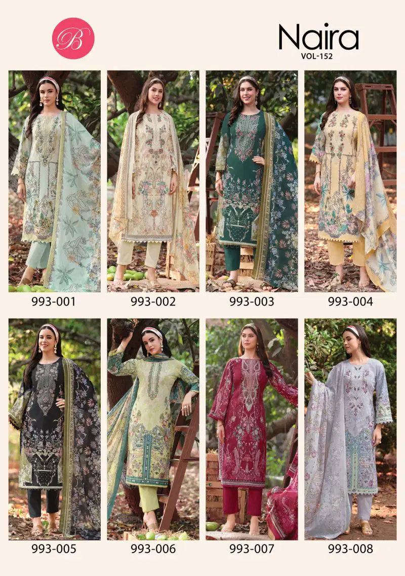 Belliza Naira Vol 152 Cotton Digital Print Dress Material
