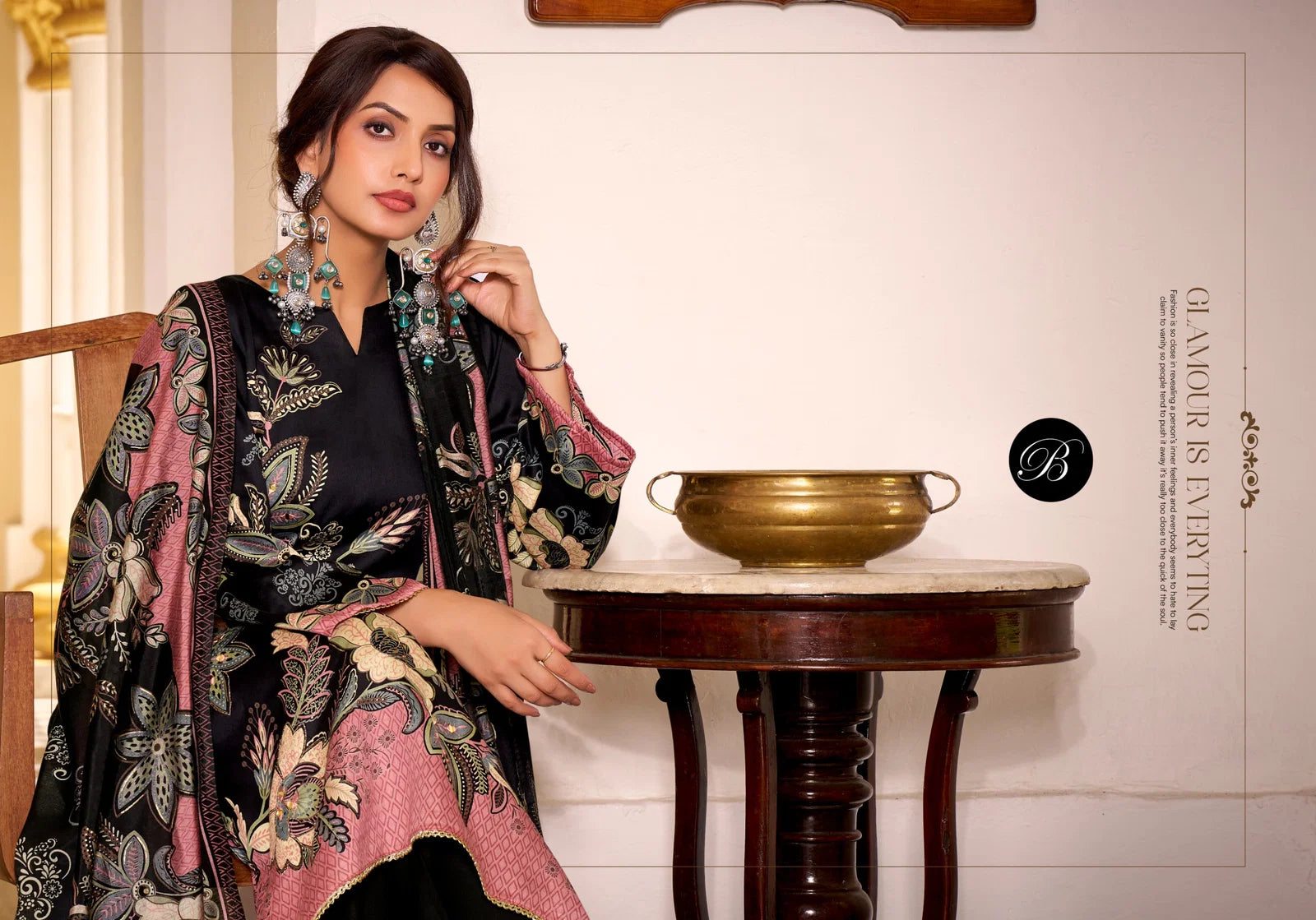 Belliza Natasha Jam Cotton With Handwork Dress Material Collection