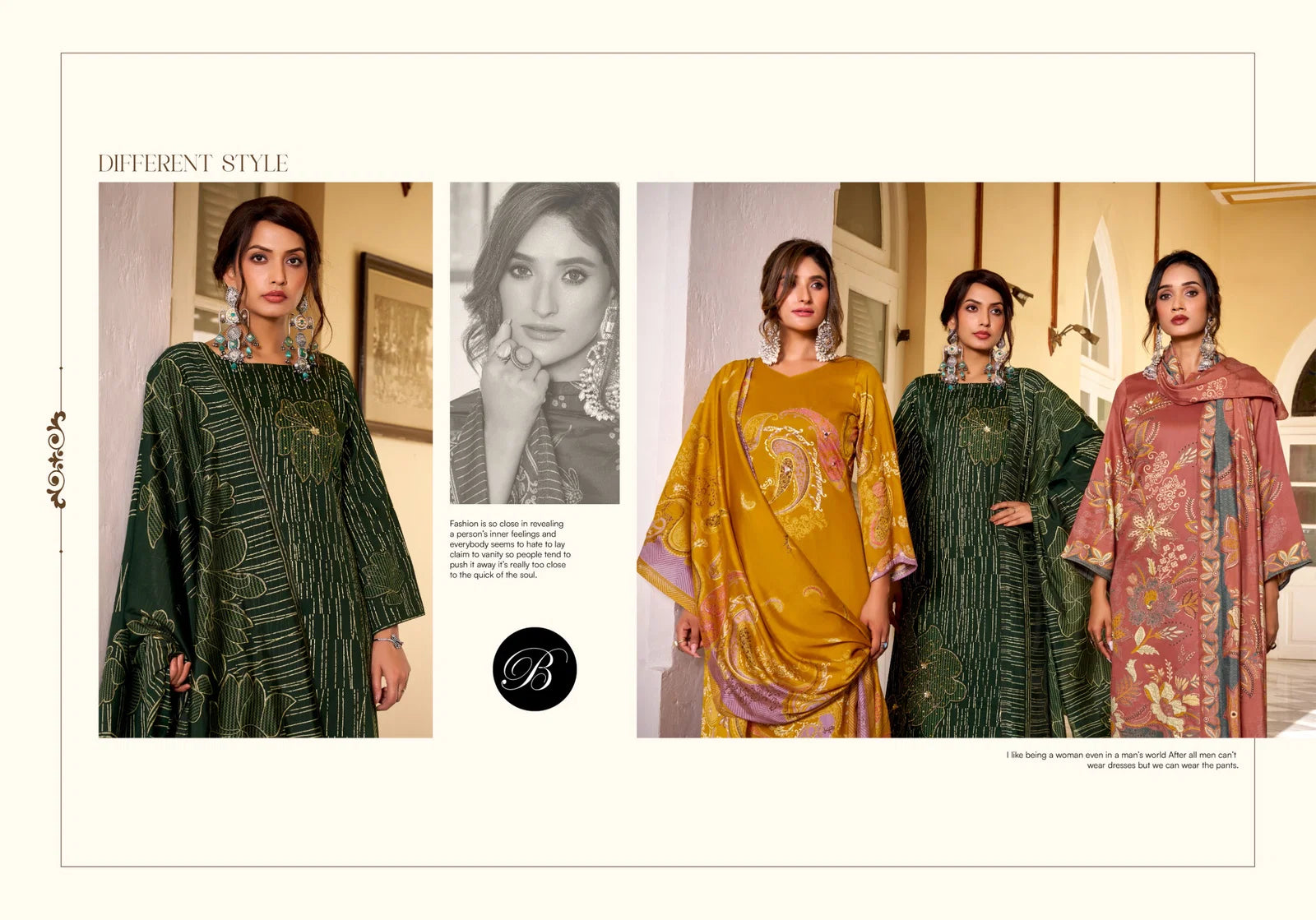 Belliza Natasha Jam Cotton With Handwork Dress Material Collection