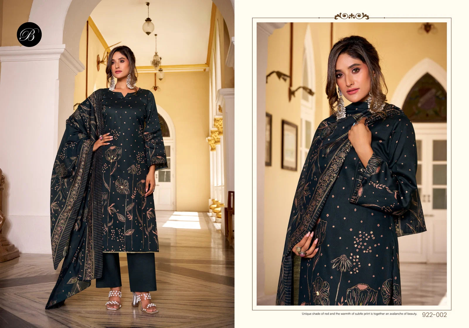 Belliza Natasha Jam Cotton With Handwork Dress Material Collection