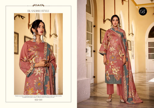 Belliza Natasha Jam Cotton With Handwork Dress Material Collection