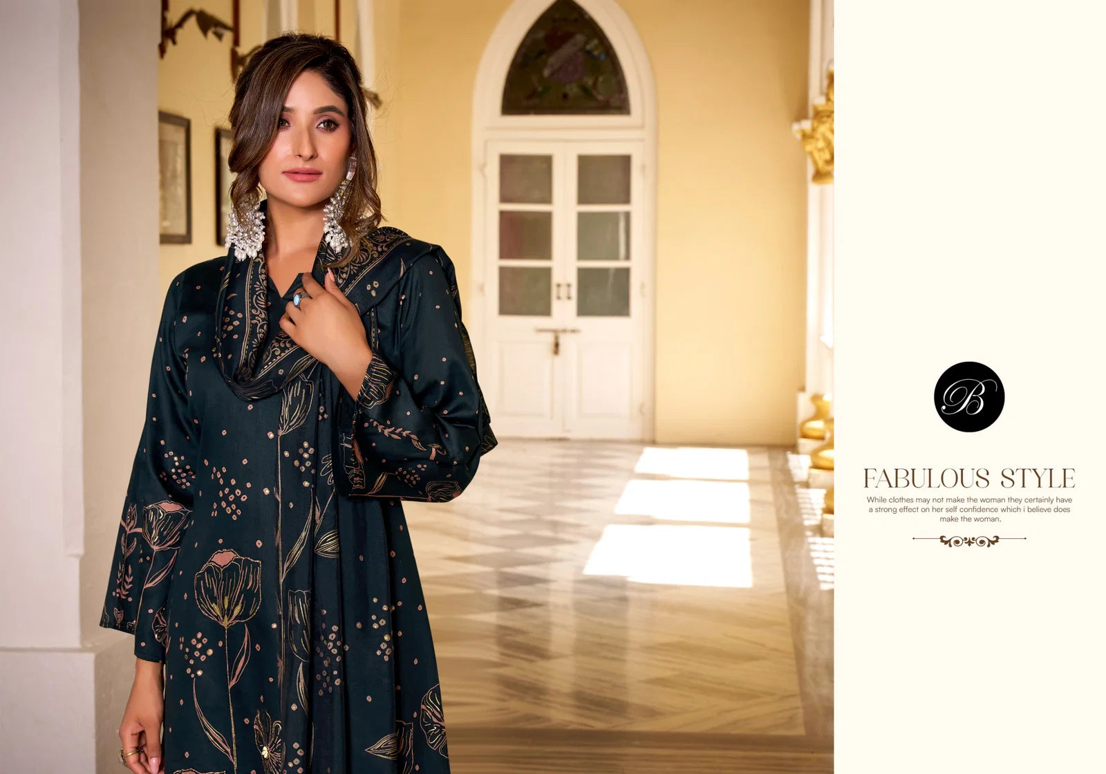 Belliza Natasha Jam Cotton With Handwork Dress Material Collection