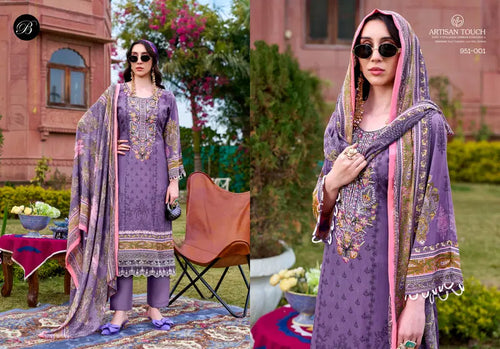 Belliza Rangreza Crepe With Embroidery Work Dress Material Collection
