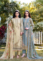 Belliza Rehana Vol 2 Cotton Linen Embroidered Dress Material