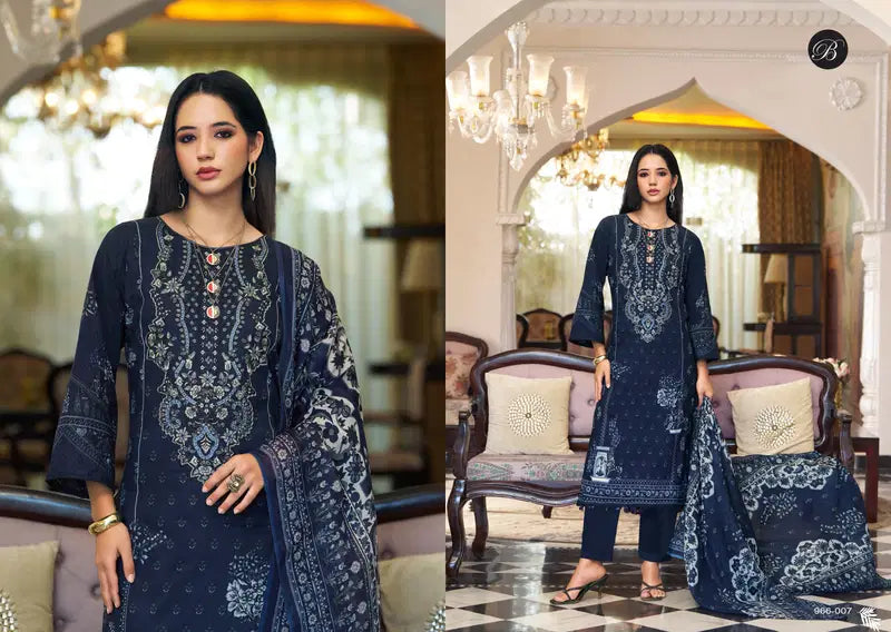 Belliza Riwayat Vol 16 Viscose Rayon Embroidered Dress Material Collection
