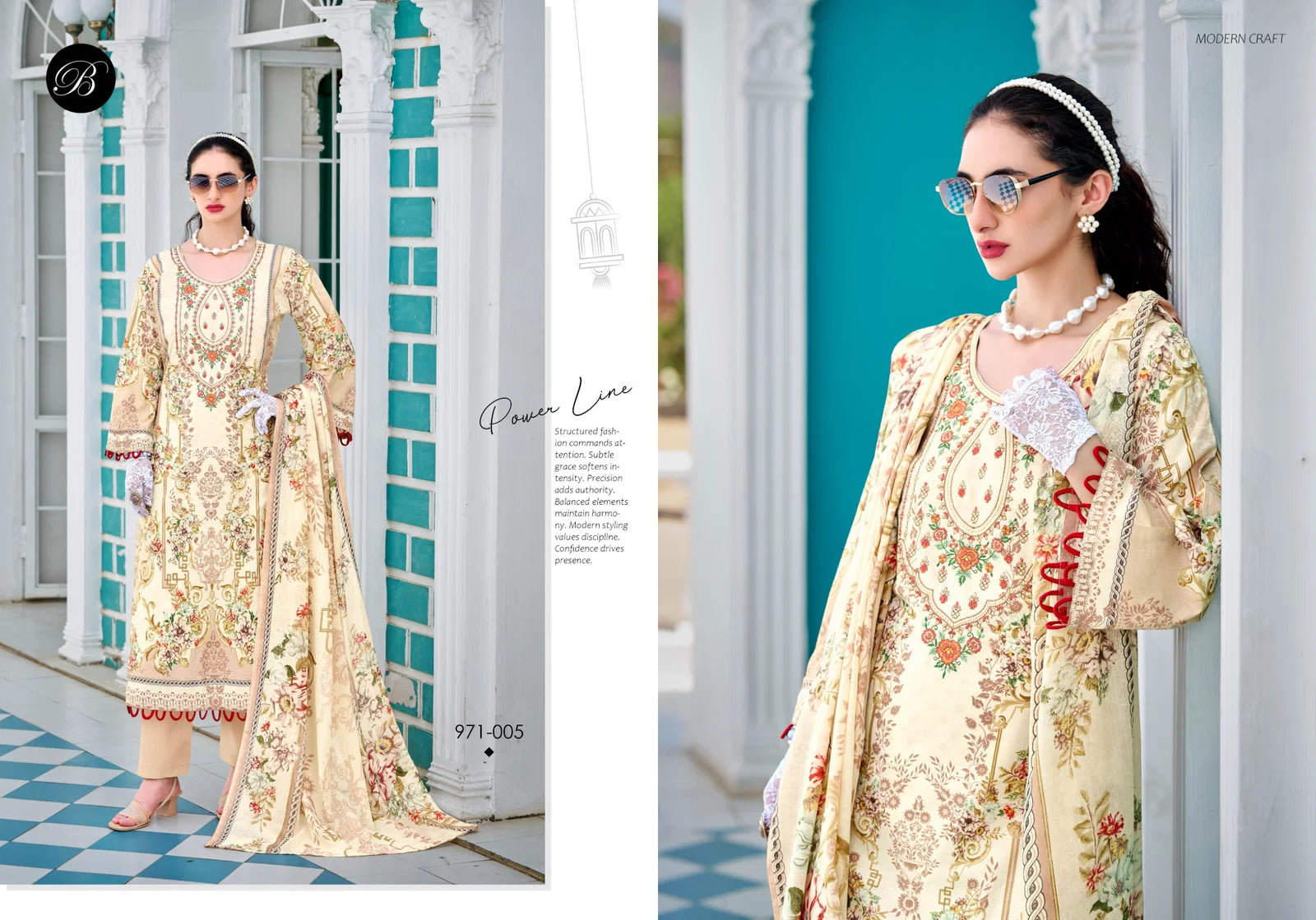 Belliza Riwayat Vol 17 Viscose Rayon Embroidered Dress Material Collection