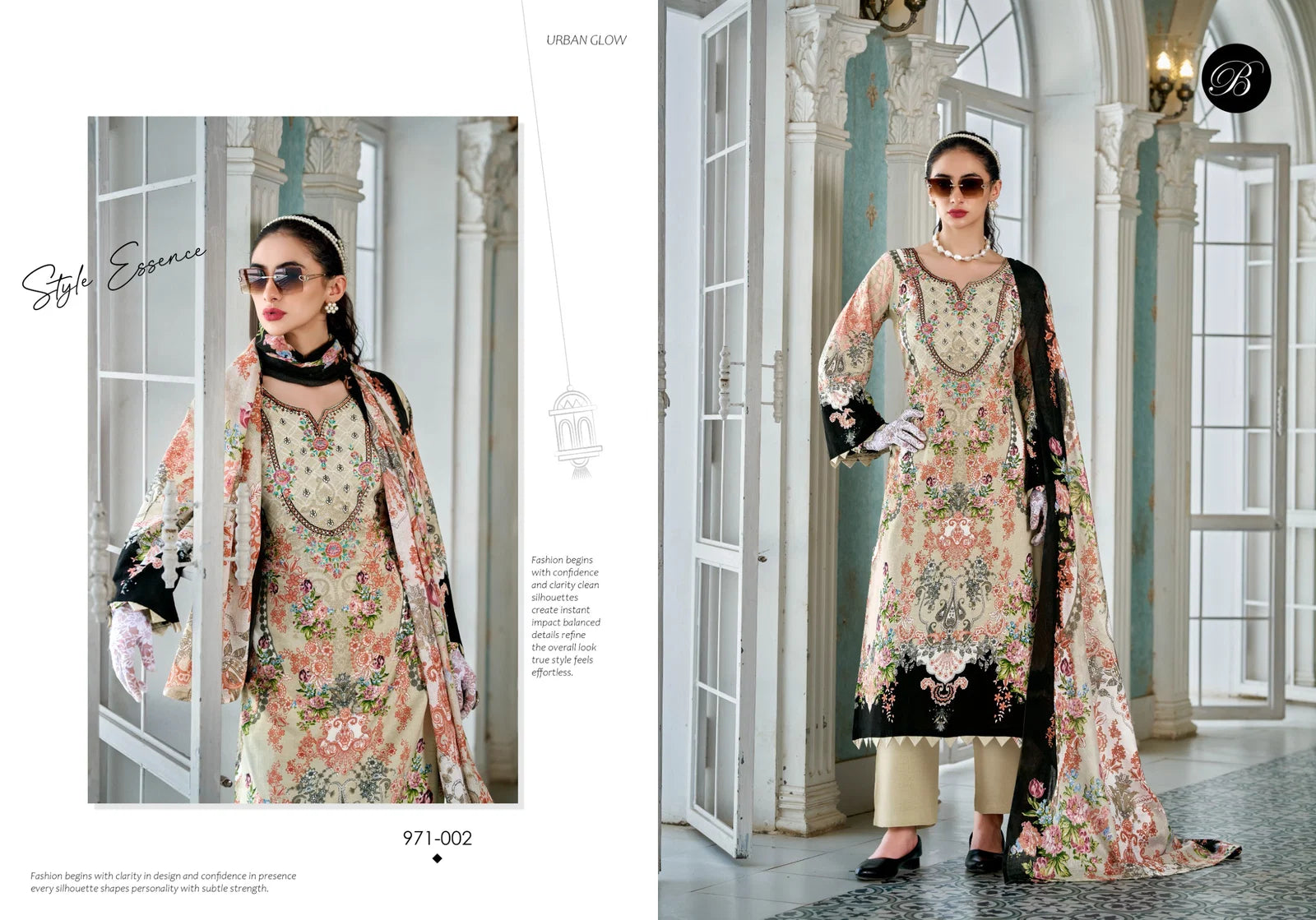 Belliza Riwayat Vol 17 Viscose Rayon Embroidered Dress Material Collection