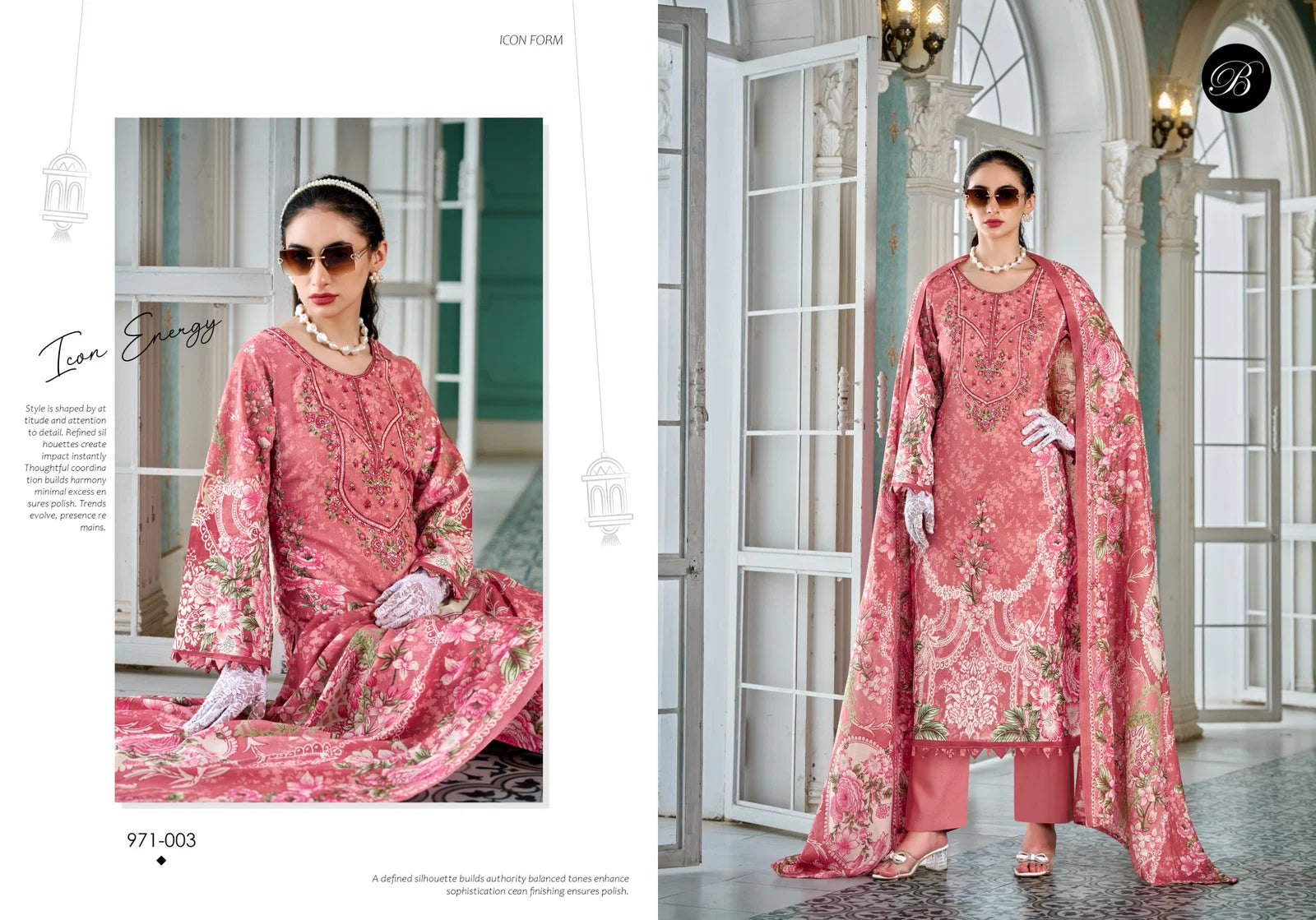 Belliza Riwayat Vol 17 Viscose Rayon Embroidered Dress Material Collection