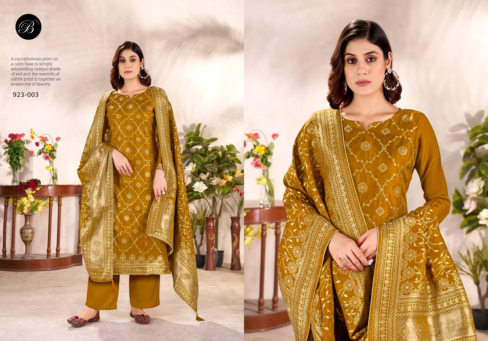 Belliza Rumi Vol 2 Viscose Silk With Jacquard Dress Material Collection