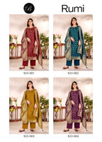 Belliza Rumi Vol 2 Viscose Silk With Jacquard Dress Material Collection