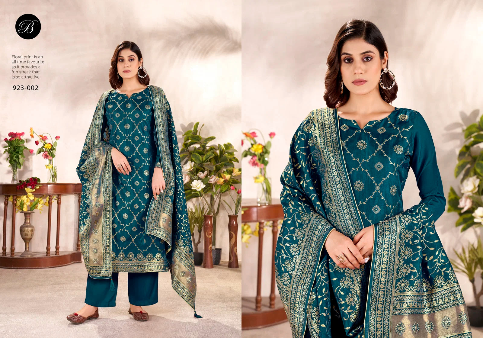 Belliza Rumi Vol 2 Viscose Silk With Jacquard Dress Material Collection