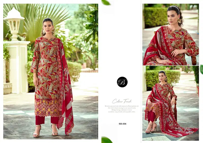 Belliza Sanjeeda Vol 1 Viscose Rayon Digital Print Dress Material Collection