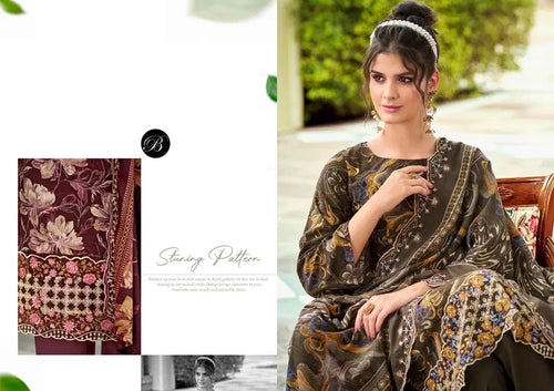 Belliza Sanjeeda Vol 1 Viscose Rayon Digital Print Dress Material Collection
