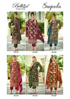 Belliza Sanjeeda Vol 1 Viscose Rayon Digital Print Dress Material Collection