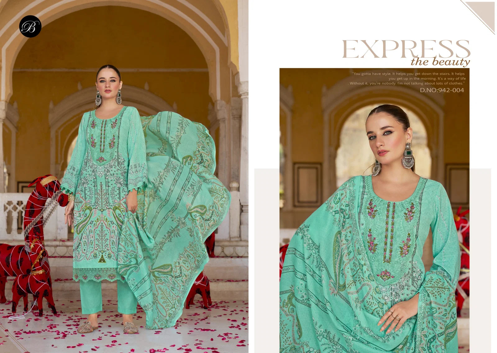 Belliza Shahiba Jam Cotton With Digital Printed Dress Material