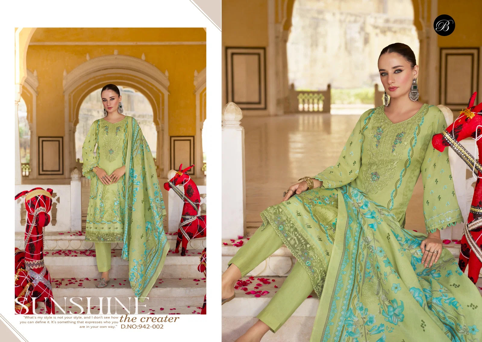 Belliza Shahiba Jam Cotton With Digital Printed Dress Material